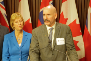 Advocating for child sex trafficking victims, at Queen’s Park, Toronto, 2018.